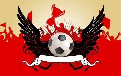 football,wings,around,happy,champion,crowds,trophy,silhouette,soccer,ball,badge,beneath,shape,banner,sports,red,black,realistic,flag,supporter,cup,award,hands,championship,flyer,people,artwork,celebration,com365psd