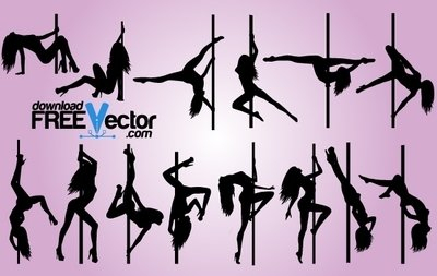 Sexy Pole Dance Pack Silhouette Nohat Free For Designer
