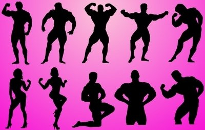 well,build,body,builder,muscle,wrestling,exercise,poses,silhouette,black,people,fighter,set,men,women,female,male,gym,com365psd