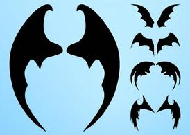 Free: Bat Wings Silhouettes - nohat.cc