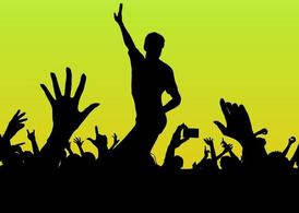silhouettes,hands,people,party,club,dance,dancing,disco,crowd,concert,com365psd