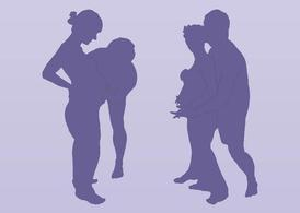 silhouettes,woman,man,women,children,men,family,mother,pregnant,father,pregnancy,com365psd