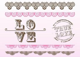 decorative,wedding,love,decorations,lace,stamp,romance,romantic,valentine’s day,text art,type art,com365psd