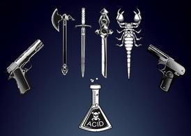skull,halloween,sword,poison,guns,scorpion,axe,acid,danger,weapons,murder,killing,toxic,threat,killer,com365psd
