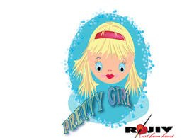 pretty girl,girl,toon,cartoon,fashion,rajeev,t-shirt design,kids,com365psd