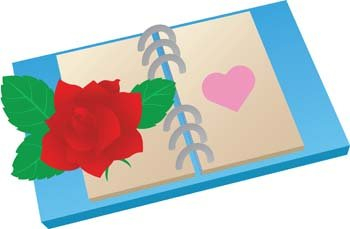 book,rose,flower,love,mark,com365psd
