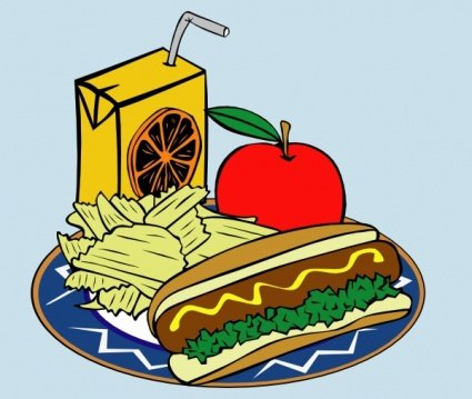 hotdog,apple,juice,chips,mustard,clip,com365psd