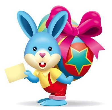 cute,bunny,brings,easter,easter rabbit,com365psd