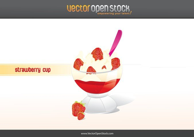 crean,cup,frozen,ice cream,strawberry,yogurt,com365psd