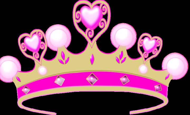 crown,pink hearts,princess,com365psd