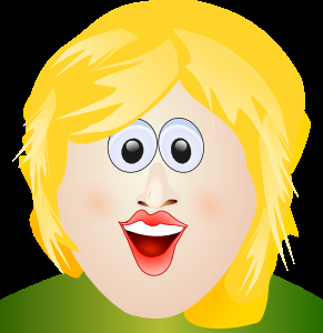 cartoon,girl,face,smile,happy,lady,hair,funny,smiley,faces,girls,portrait,blonde,fat,ugly,blond,smiles,com365psd