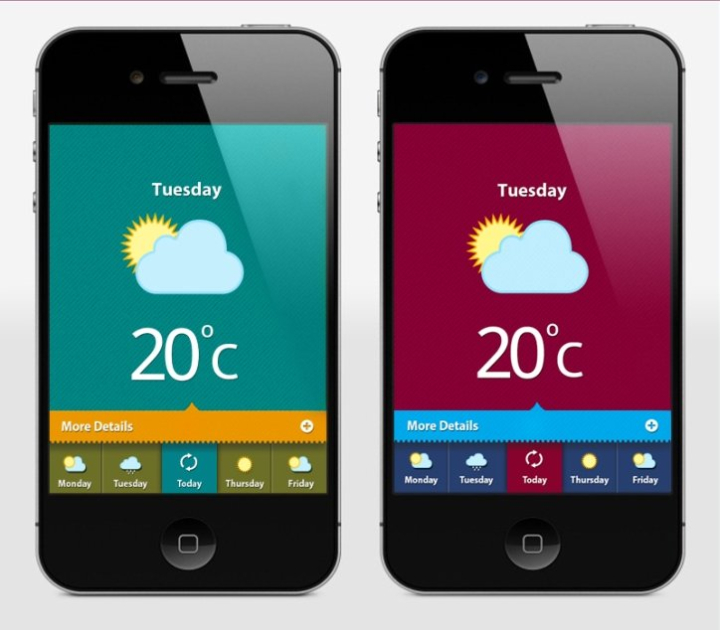 app,icon,mobile,tab,tablet,ui kit,weather,com365psd