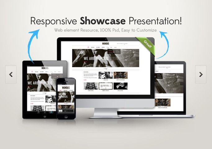 responsive,showcase,com365psd