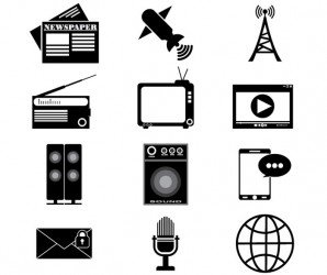 envelope,globe,icon,microphone,newspaper,phone,radio,satellite,speaker,television,tower,video,web,world,com365psd