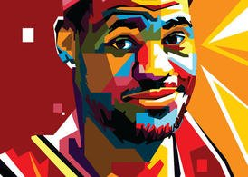 sports,abstract,sport,basketball,game,colorful,athlete,play,geometric,portrait,celebrity,athletic,basketball player,nba,lebron james,lebron,james,sport player,wpap,com365psd