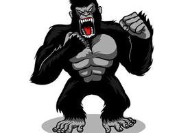 cartoon,animal,gorilla,wild animal,mascot,angry,wild,ape,king kong,kingkong,gorilla mascot,angry gorilla,angry ape,animal mascot,com365psd