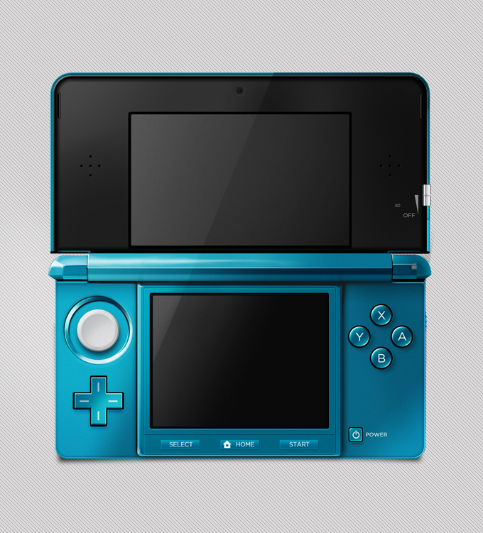 blue,game,nintend 3ds,com365psd