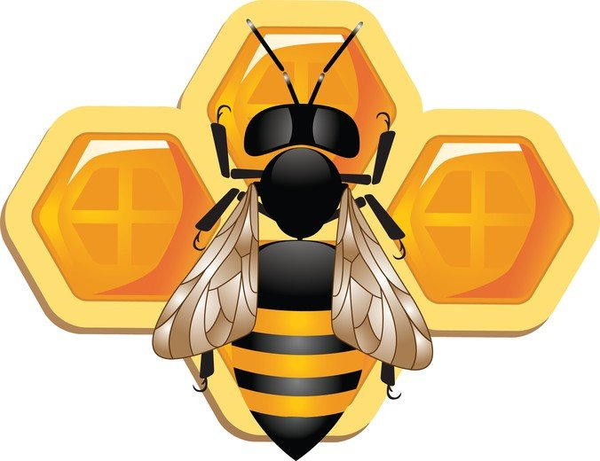3d,animal material,animal world,bee,bees,cartoon,cute,hive,honey,jar,yellow,com365psd