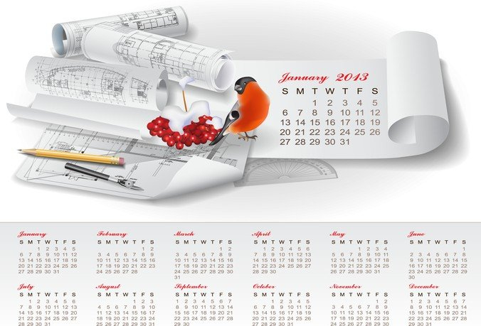 2013,2013 calendar,2013 calendar vector,calendar,com365psd