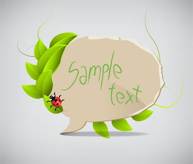 green leaves,insects,the dialog box,com365psd