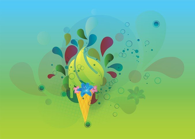 abstract,background,bright,cool,design footage,flyer,ice cream,landscape,poster,spring,summer,sunny,swirls,com365psd