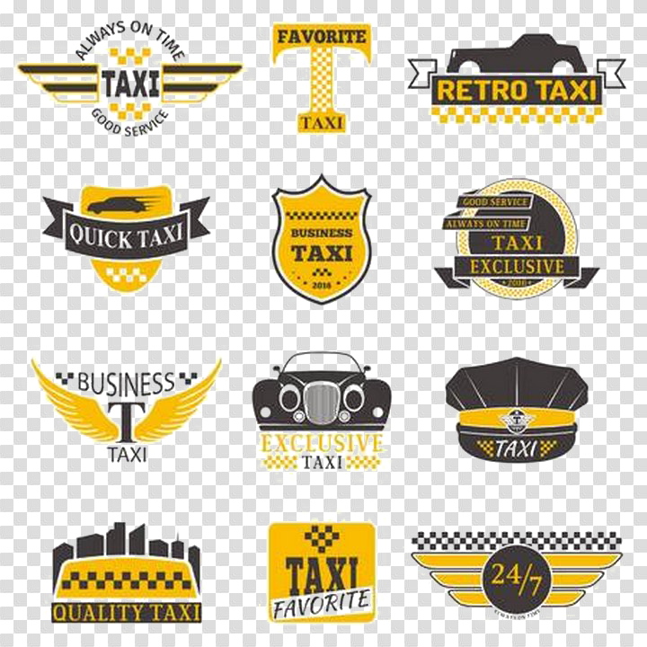 Taxi logo icon on transparent background PNG - Similar PNG