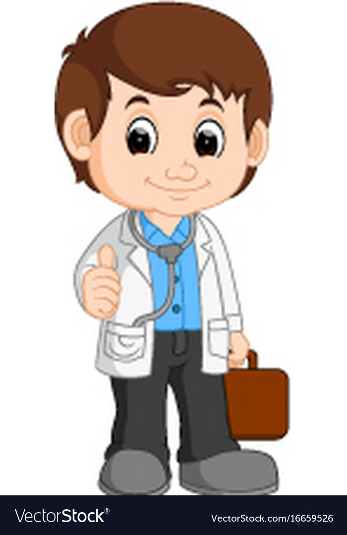 doctor,vectorstock,cute,royalty,cartoon,vector,free download,png,comdlpng