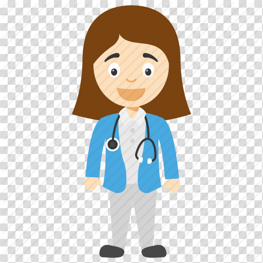 Free: Cartoon doctor girl, doctor girl, doctor girl cartoon, female ... -  