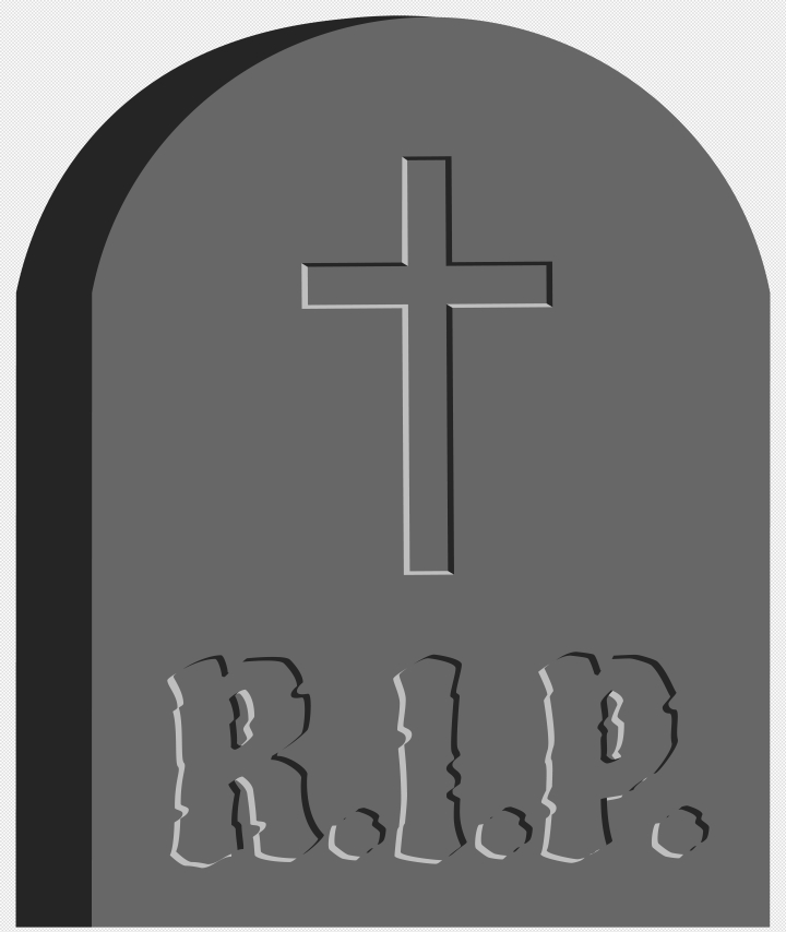 Rip Tombstone Silhouette Clip Art