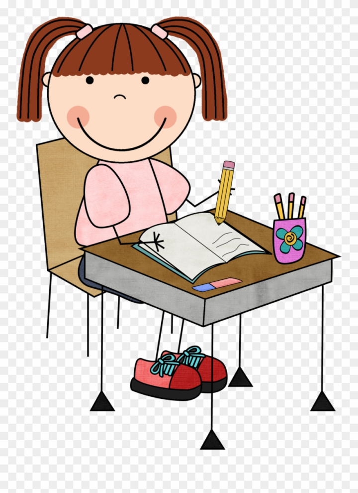 clip,working,art,writing,clipart,library,student,girl,free download,png,comdlpng