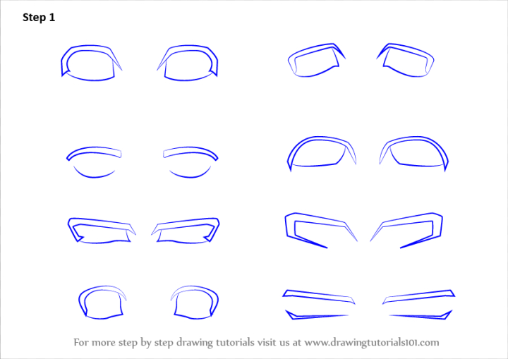 Free: Learn How to Draw Anime Eyes - Male (Eyes) Step by Step : Drawing ...  