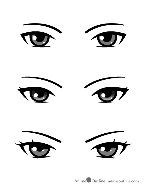 How to Draw Different Types of Anime Eyes - AnimeOutline