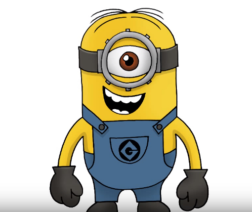 Free: How to draw a minion step by step | cartoon drawings 