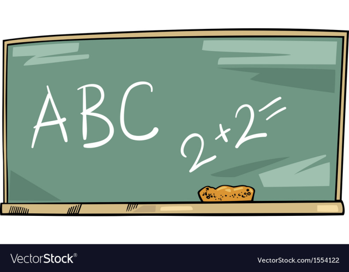 Classroom background with a chalkboard Royalty Free Vector