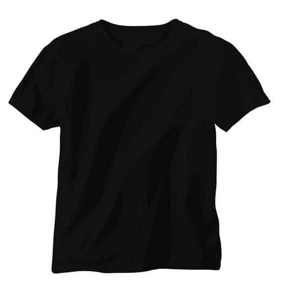 Free: Download Black Vector T-Shirt | T-Shirts | Shirt Template, Blank T  ... - Nohat.Cc