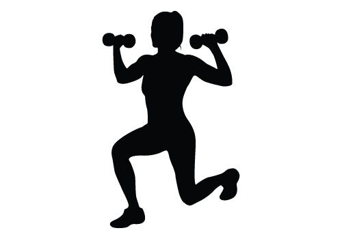 Free: Fitness Silhouette Vector Download Free Woman Fitness Vector