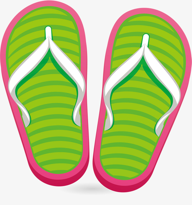 Free Vectors | Slippers (black and white)