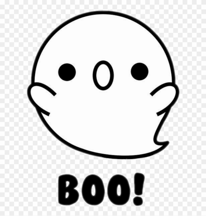 Free Kawaii White Ghost Boo Halloween Kawaii Halloween Drawings