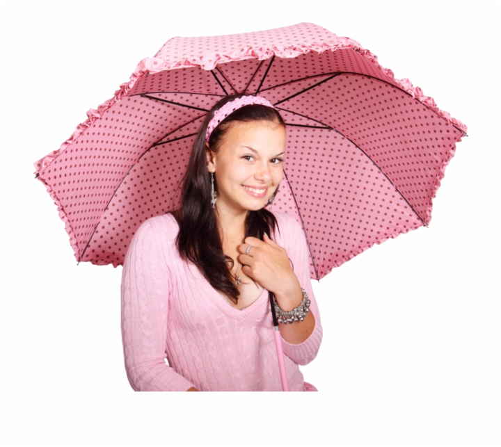 Free: Beautiful Lady With Umbrellas Free PNG Images & Clipart Download ...