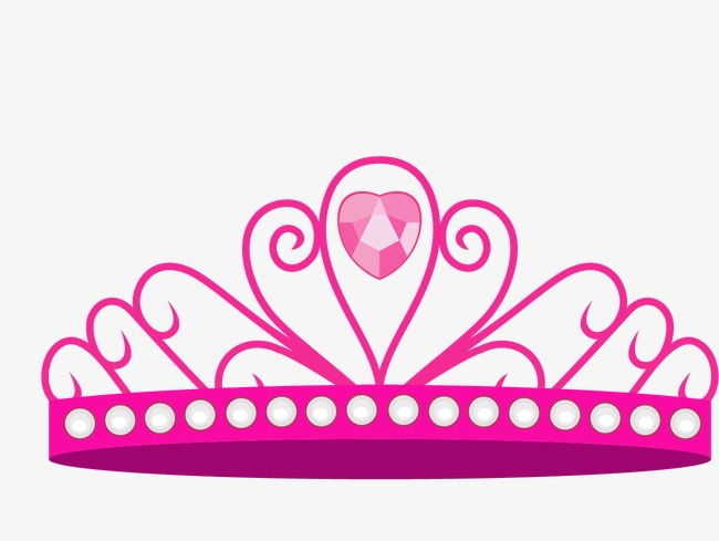 pink princess crown