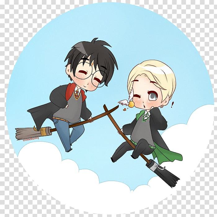 anime harry potter and draco