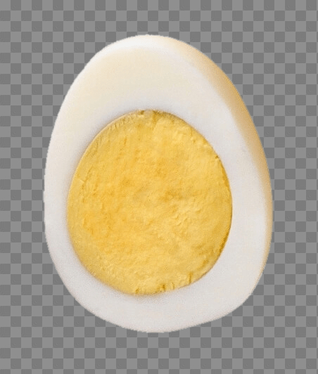 Hard Boiled Egg Cut In Half transparent PNG - StickPNG