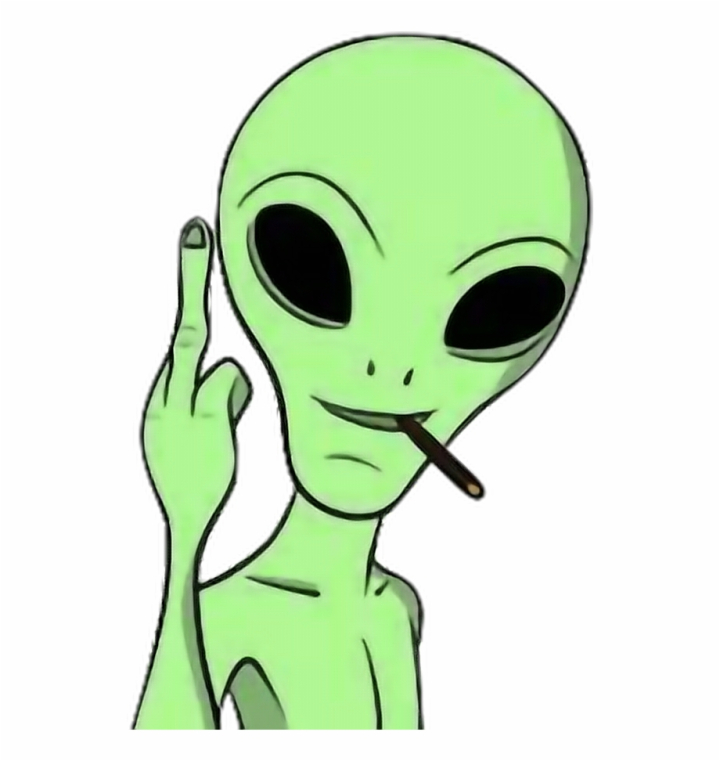 Free: Tumblr Alien Green Fuck - Alien Fuck Free PNG Images & Clipart ... -  