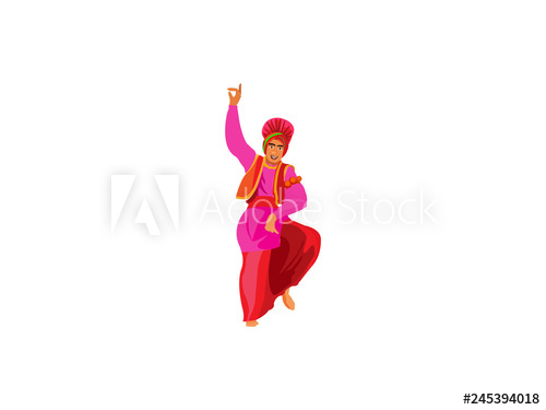 Traditional Indian Girl Dancing Pose Your Stock Vector (Royalty Free)  1087092464 | Shutterstock