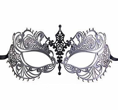 Free: Amazon.com: Luxury Mask Women's Laser Cut Metal Venetian Pretty ...