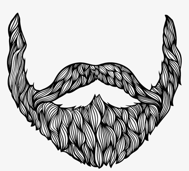 white beard clip art
