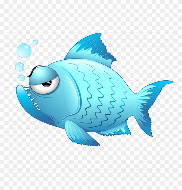 Free: Fish Cartoon Png Transparent Background - Grumpy Fish