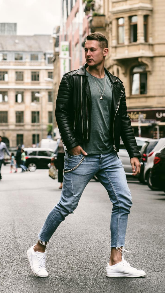 Free: Bad boy style outfits for men | Mens Fashion | Leather jacket ... -  