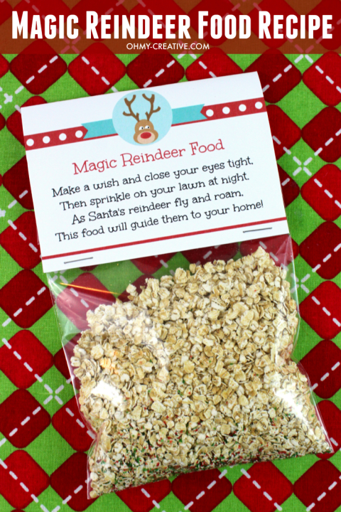 Free: Magic Reindeer Food Recipe and Printable | Ideas for booth ...