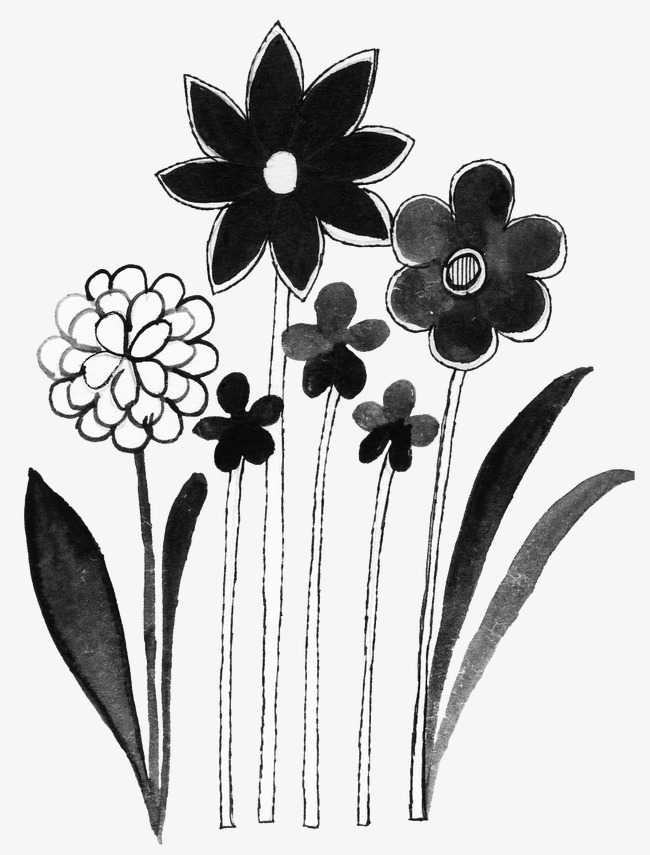 white,stick,black,flowers,figure,free download,png,comdlpng